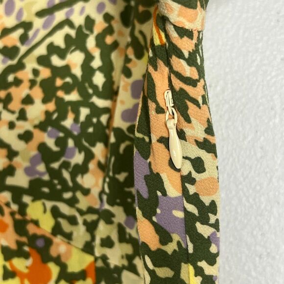 Rails Dress Roma Gardenia Floral Mini Yellow Puff Sleeve V-Neck Size Small - Picture 13 of 16